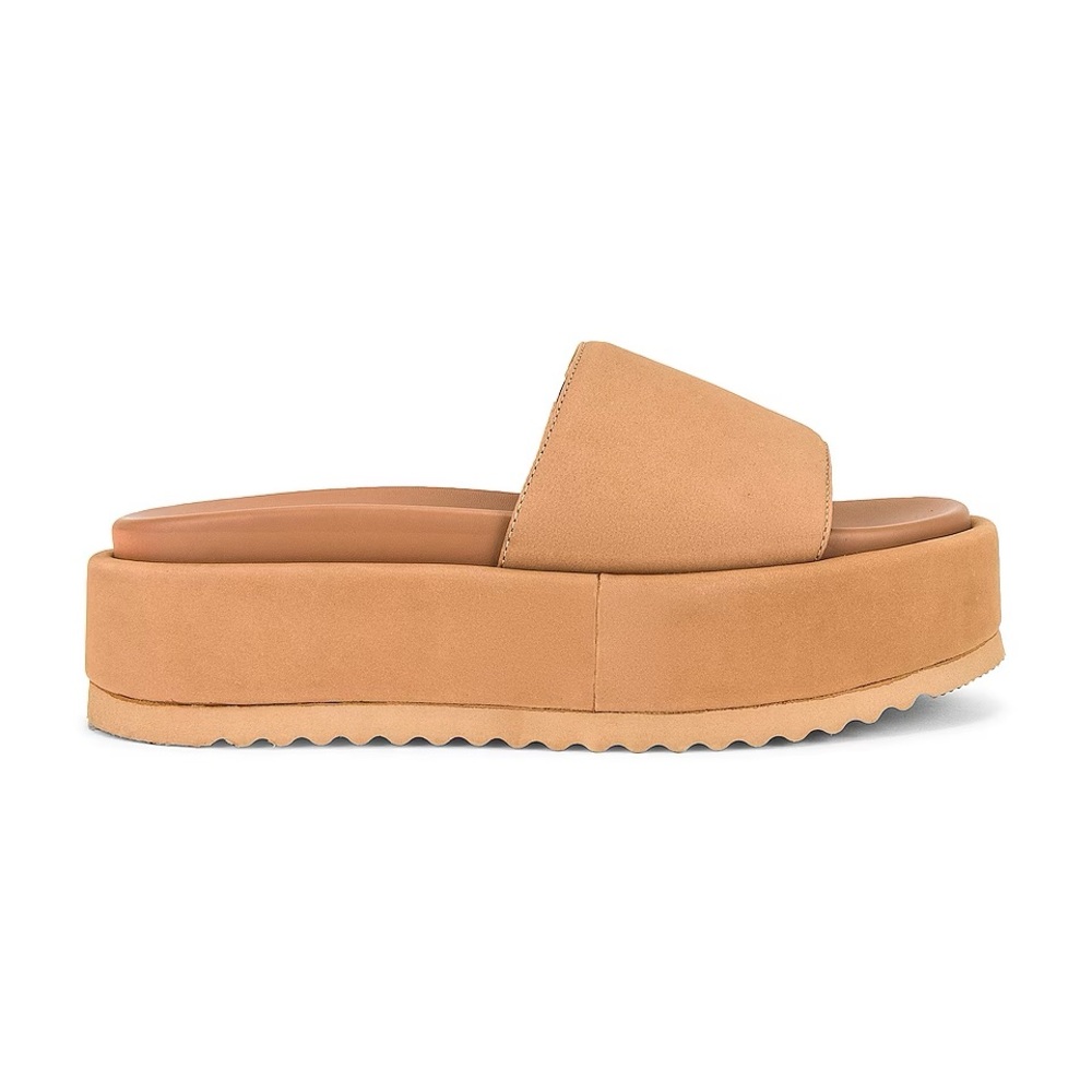 Tony Bianco Rio Platform Leather Sandal Caramel Phoenix Size 7